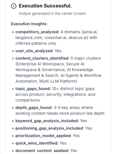 AI Tool - Competitor Gap Analysis - WorkLLM