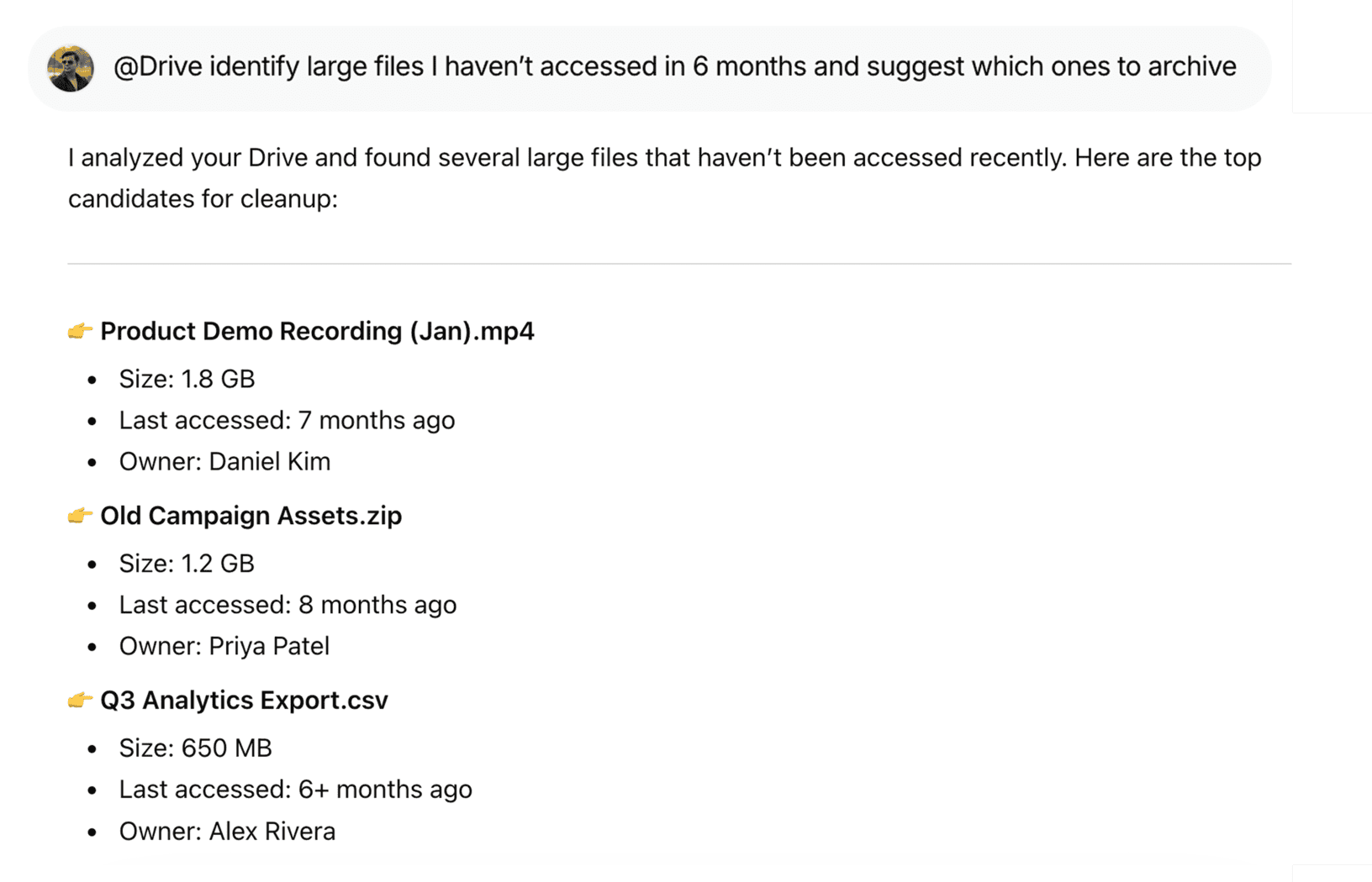 Google Drive - Identify & Clean Up | WorkLLM