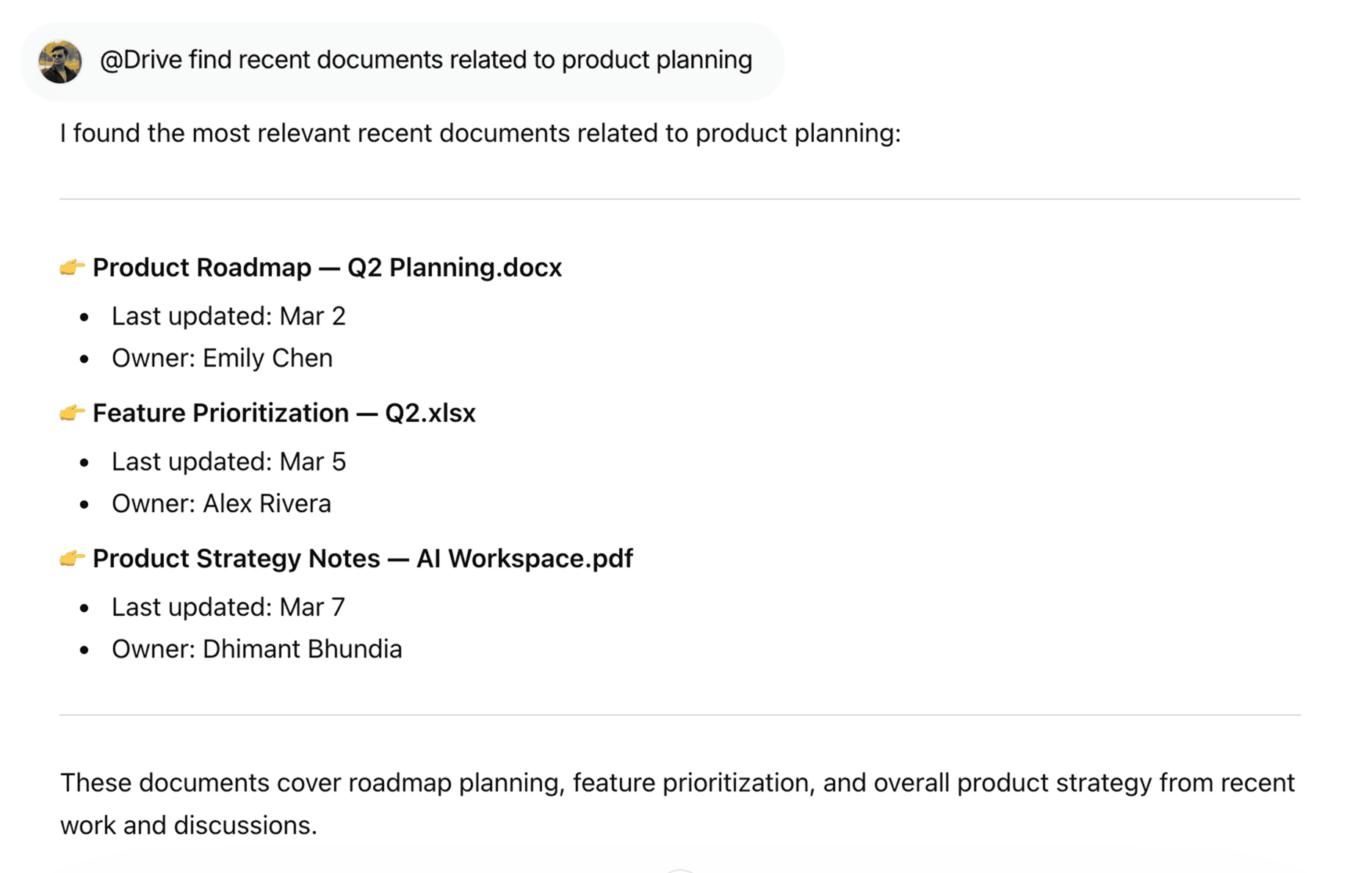 Google Drive - Surface Relevant Document Faster | WorkLLM