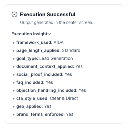 AI Tool - Landing Page Generator - WorkLLM