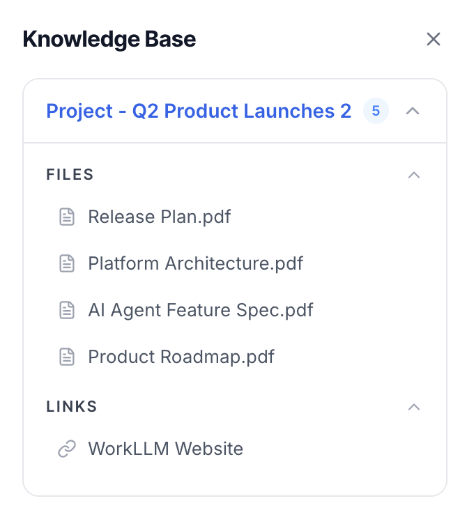 Project Knowledge Base