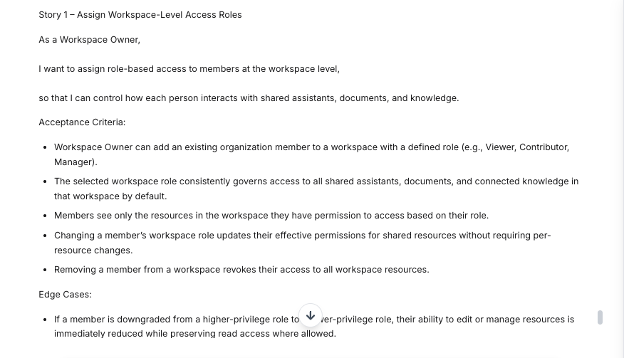 AI Tool - User Story Writer - WorkLLM