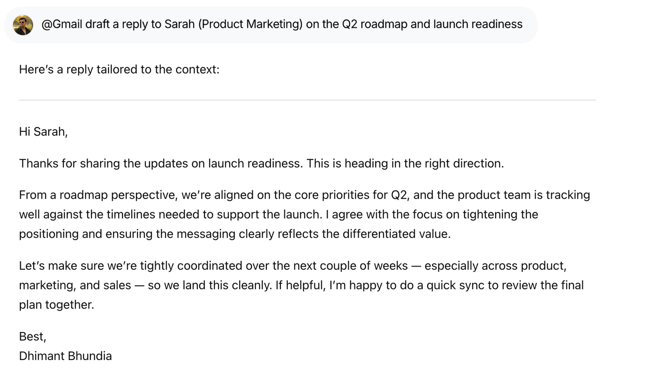 Gmail - Follow up | WorkLLM