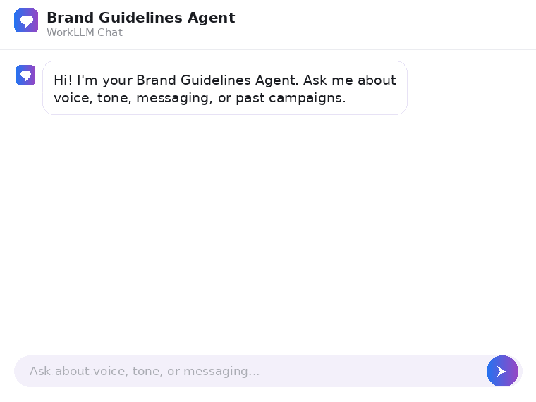 WorkLLM - Brand Guidelines Agents