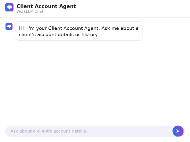 WorkLLM - Client Account Agent