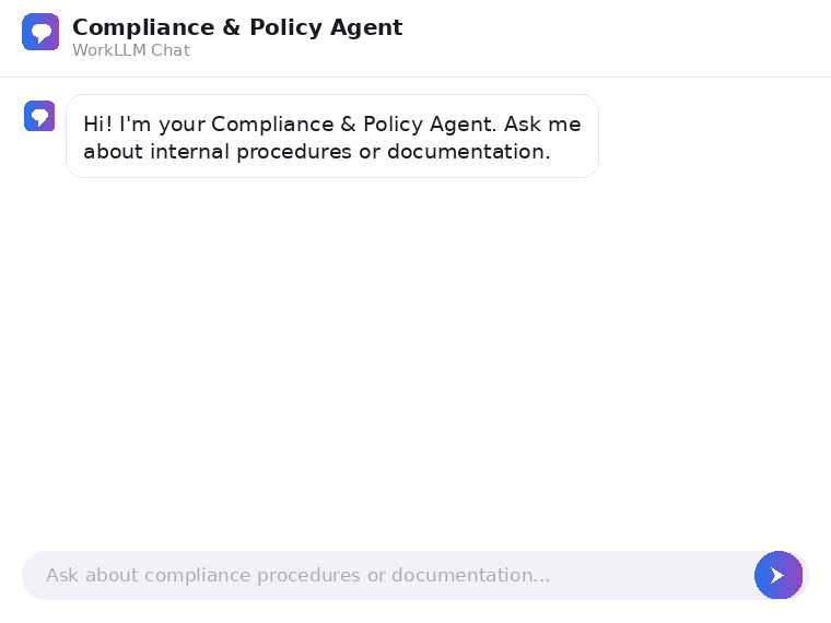 WorkLLM - Compliance & Policy Agent