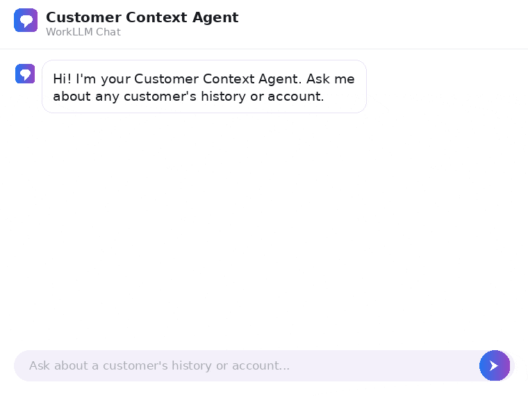 WorkLLM - Customer Context Agent