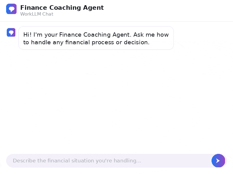 WorkLLM - Finance Coaching Agent