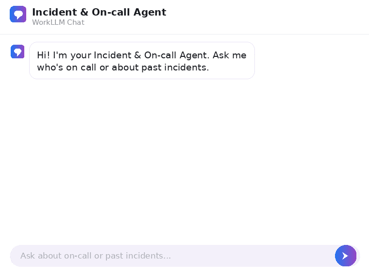 WorkLLM - Incident & on-call Agent