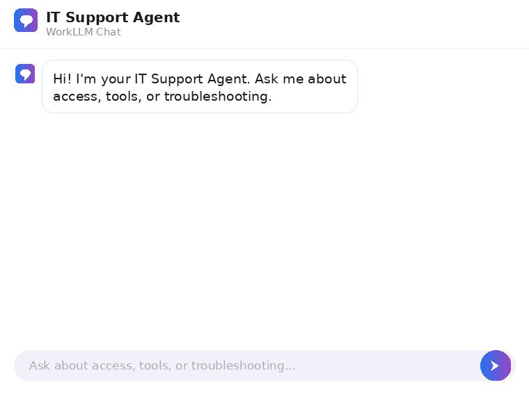 WorkLLM - IT Support Agent