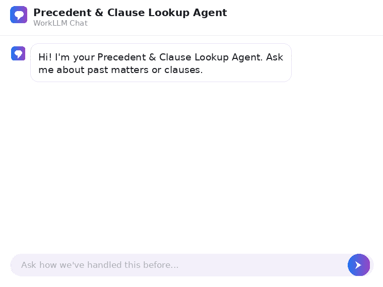 WorkLLM - Legal Practices - Precedent & Clause Agent
