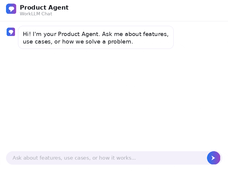 WorkLLM - Product Agent Hero