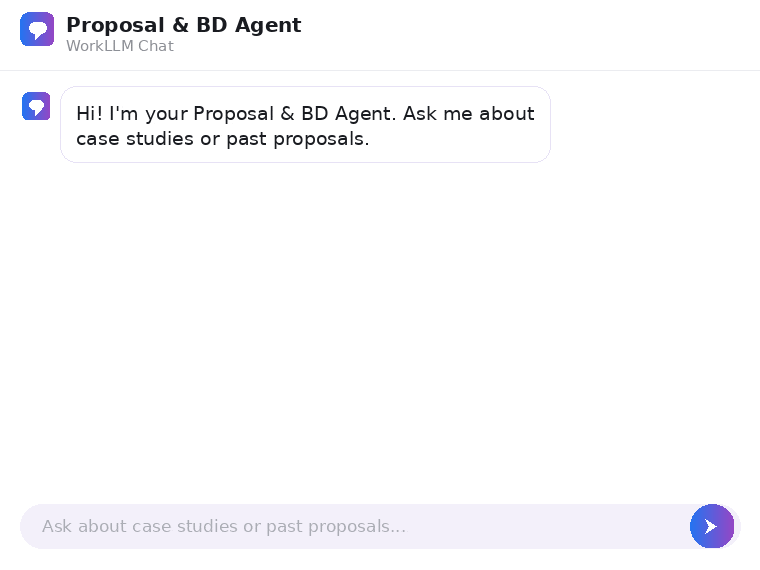 WorkLLM - Proposal & BD Agent