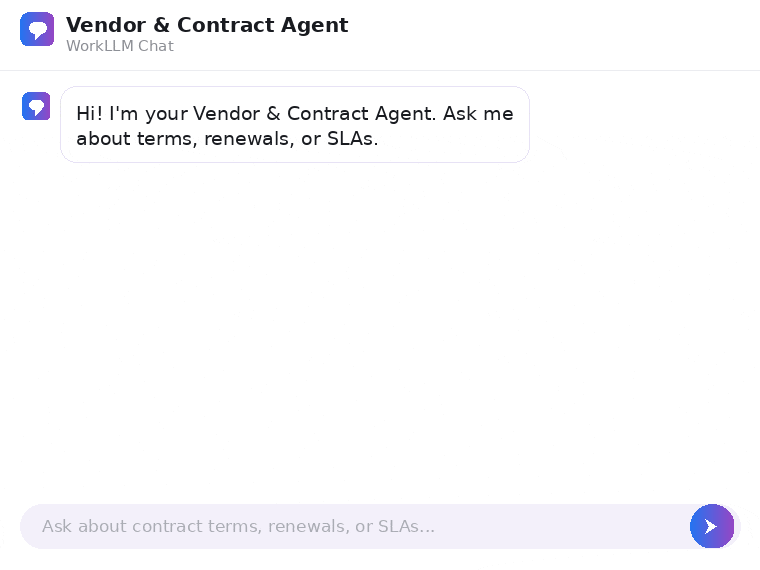 WorkLLM - Vendor & Contract Agent