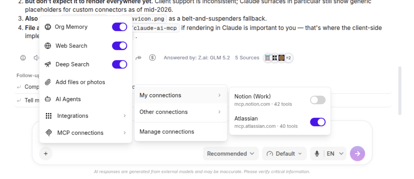 WorkLLM MCP Thread customization