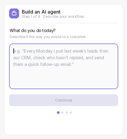 WorkLLM - AI Agent - Step 1